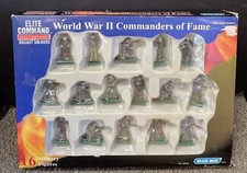 WWII COMMANDERS Of FAME 16 Diecast Soldiers- Eisenhower, Patton 1/32 Scale New