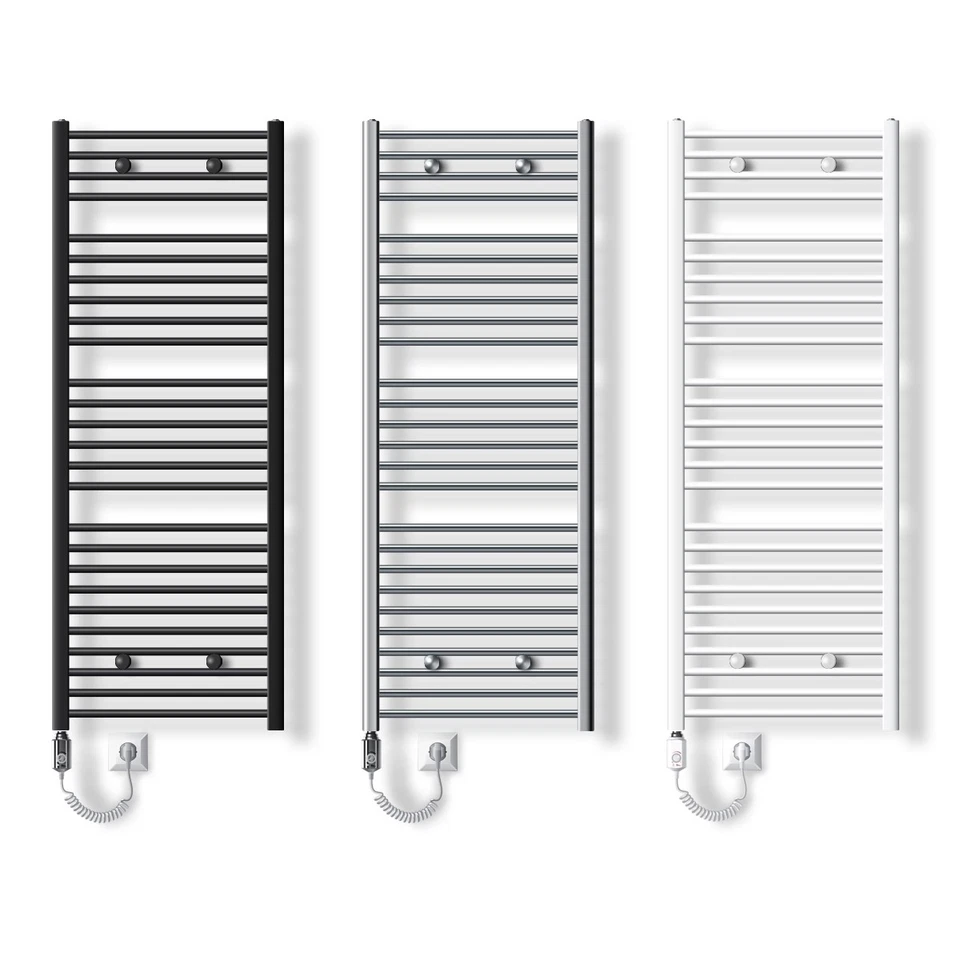 ECD-GERMANY Radiatore elettrico bagno riscaldamento asciugamani scaldasalviette termoarredo