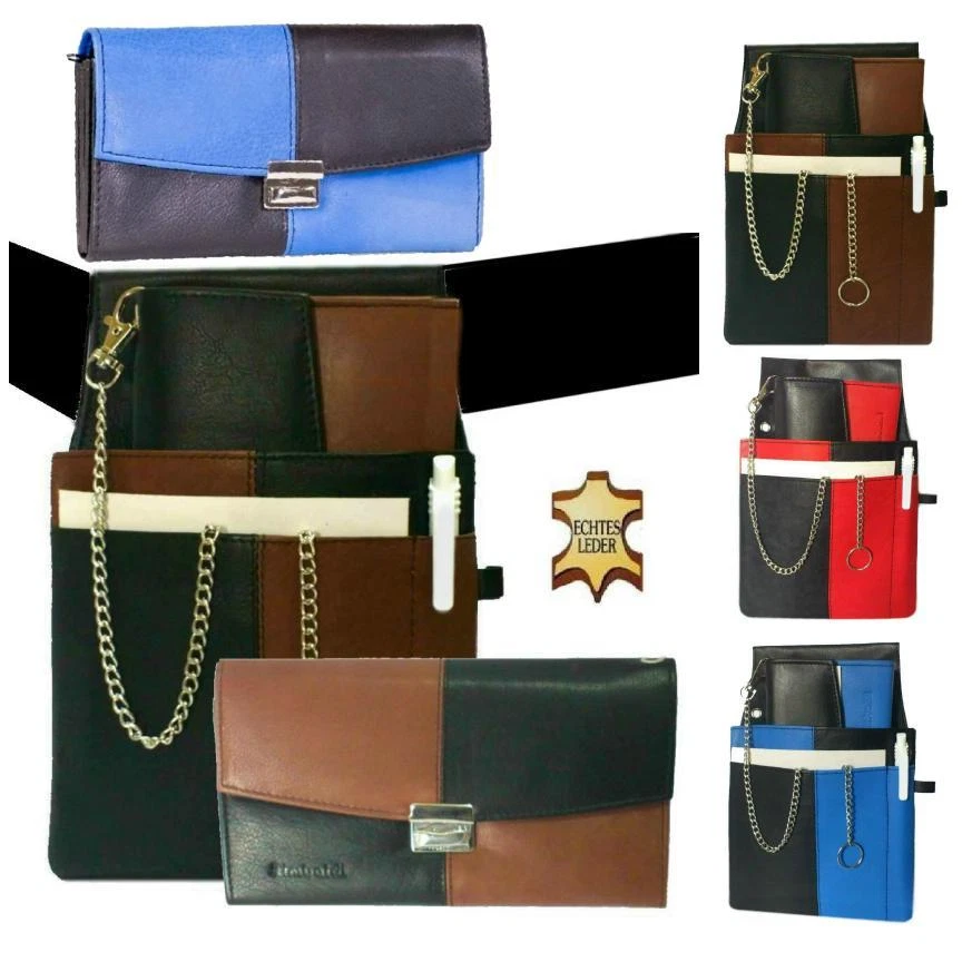 MARKENLOS Kellnerset Kellnertasche Kellnerbörse Leder Kellner Holster Geldbörse Tasche