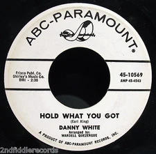 DANNY WHITE-Hold What You Got-Rare Northern Soul Promo 45-ABC PARAMOUNT #10569