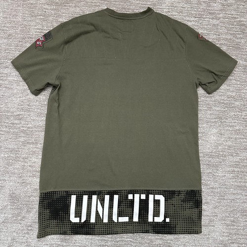 Camisa Ecko Unltd Para Hombres XL Verde SCamo Parches Ropa de Calle Táctica Militar EE. UU. - Imagen 7 de 13