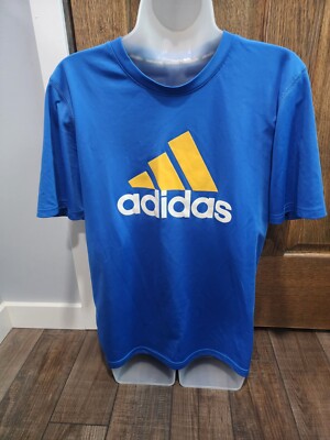Adidas Graphic Logo Short Sleeve T Shirt Youth Size XL Blue
