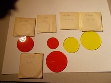 LOT 7 , Optical Filter Red and  Yellow  