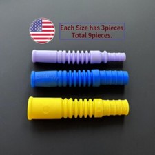 9Pcs Dental Saliva Tube Adapter Ejector Suction Tips Converter 134  