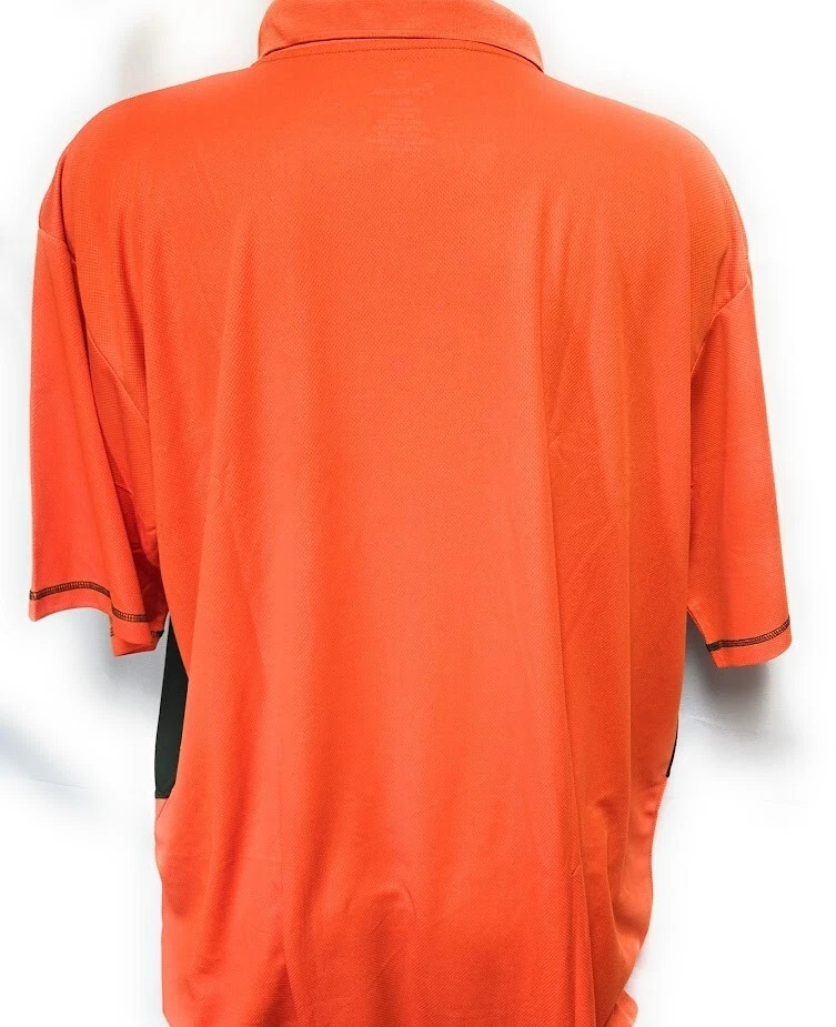 Camisa polo de golf de poliéster grande y alta para hombre Fanatics NCAA Univ of Miami Hurricanes Foto 2 de 4