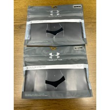 Lot 2 Under Armour Womens Pure Stretch Thong/hipster Underwear 3-Pack XL Black