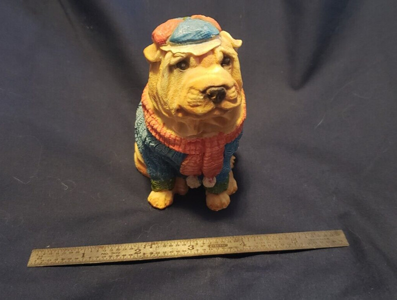 Shar Pei Dog Figurine - 4"