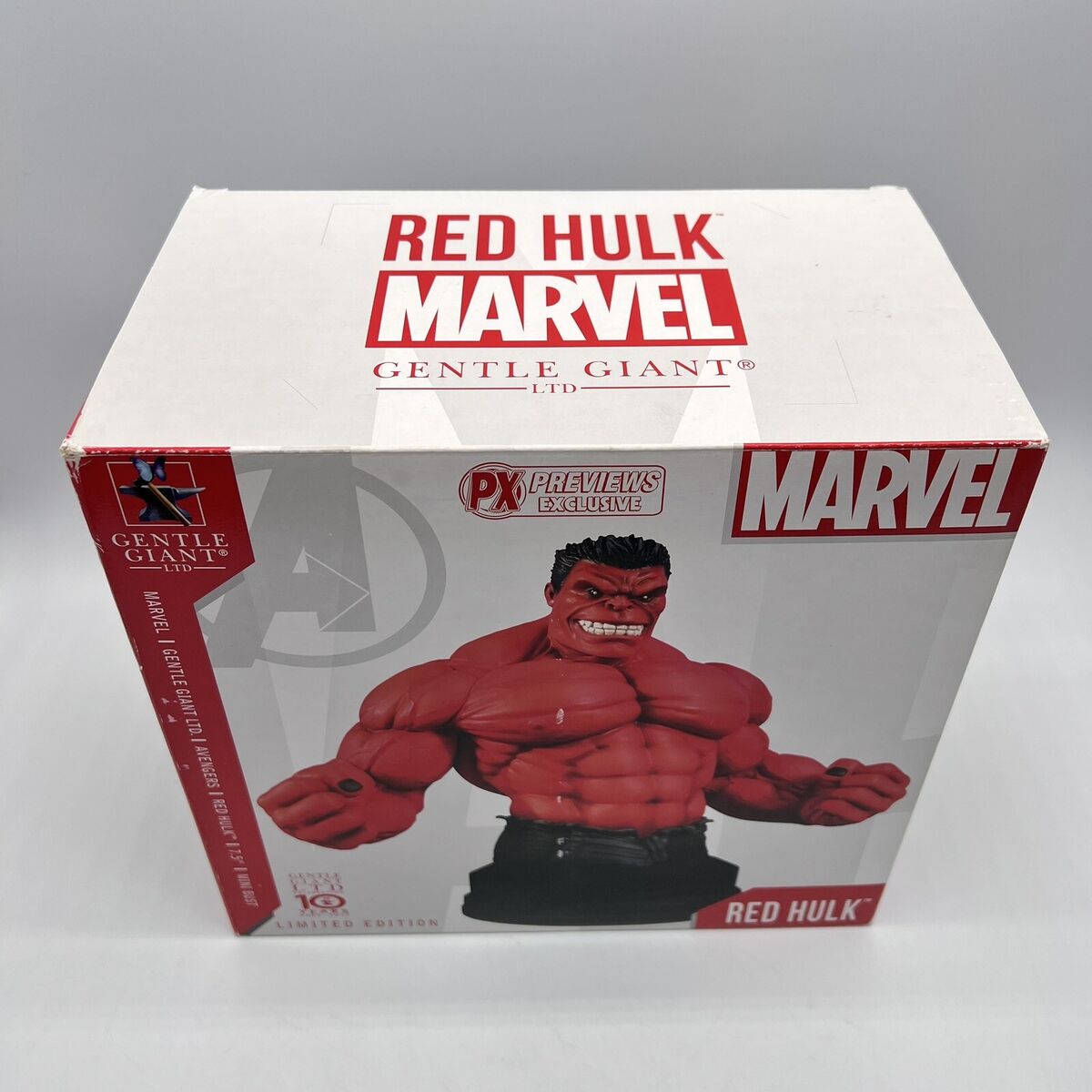 Marvel Red Hulk Bust Figure Gentle Giant Limited Edition 586 Marvel Red Hulk Bust Figure Gentle Giant Limited Edition 586