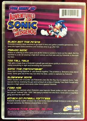 SONIC THE HEDGEHOG ADVENTURE THE BEST OF 1993 DVD | eBay