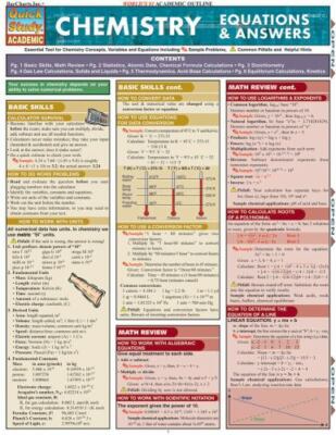Chemistry Equations and Answers by Staff BarCharts Inc. and Mark Jackson (2006,