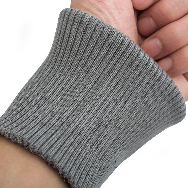 1 Pair Leg Opening Cuffs Ribbed Trims Fabric Knitted Rib Flexible Tape Polyester