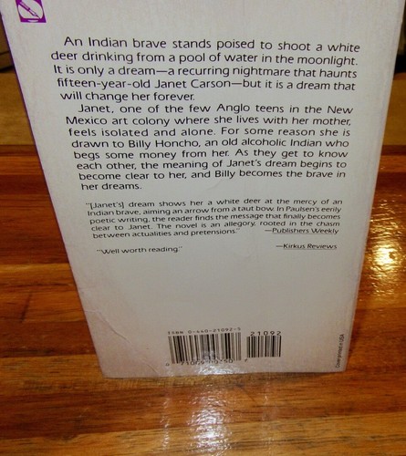 The NIGHT the WHITE DEER DIED ~ Gary Paulsen. 1991 Newbery Honor UNread! in MELB - Imagen 4 de 12
