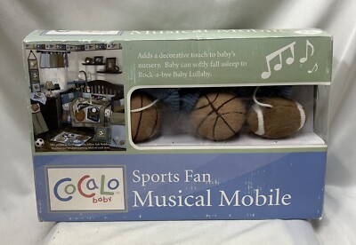 Musical Mobile Sports Baby Rock-a-bye Baby Lullaby NRFB