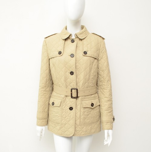 Autentico Trench Giacca Trapuntata Donna Burberry London Beige Taglia 44,~M - Foto 2 di 14