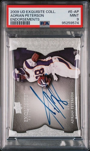 2009 Upper Deck Exquisite Endorsements Adrian Peterson Auto #04/25
