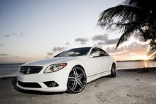 Cars mercedes cl Desk Mat Stitched