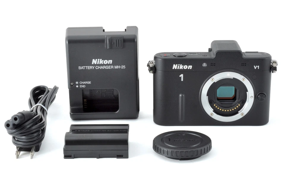 Nikon 1 V1 Black [MINT] 10.1 MP Mirrorless Camera Body Only 8,780 Clicks - Image 2 of 4