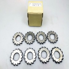 8Pcs/Set Module 0.5 PA20 Bore16 mm 1#2#3#4#5#6#7#8# Involute Gear Cutters M0.5