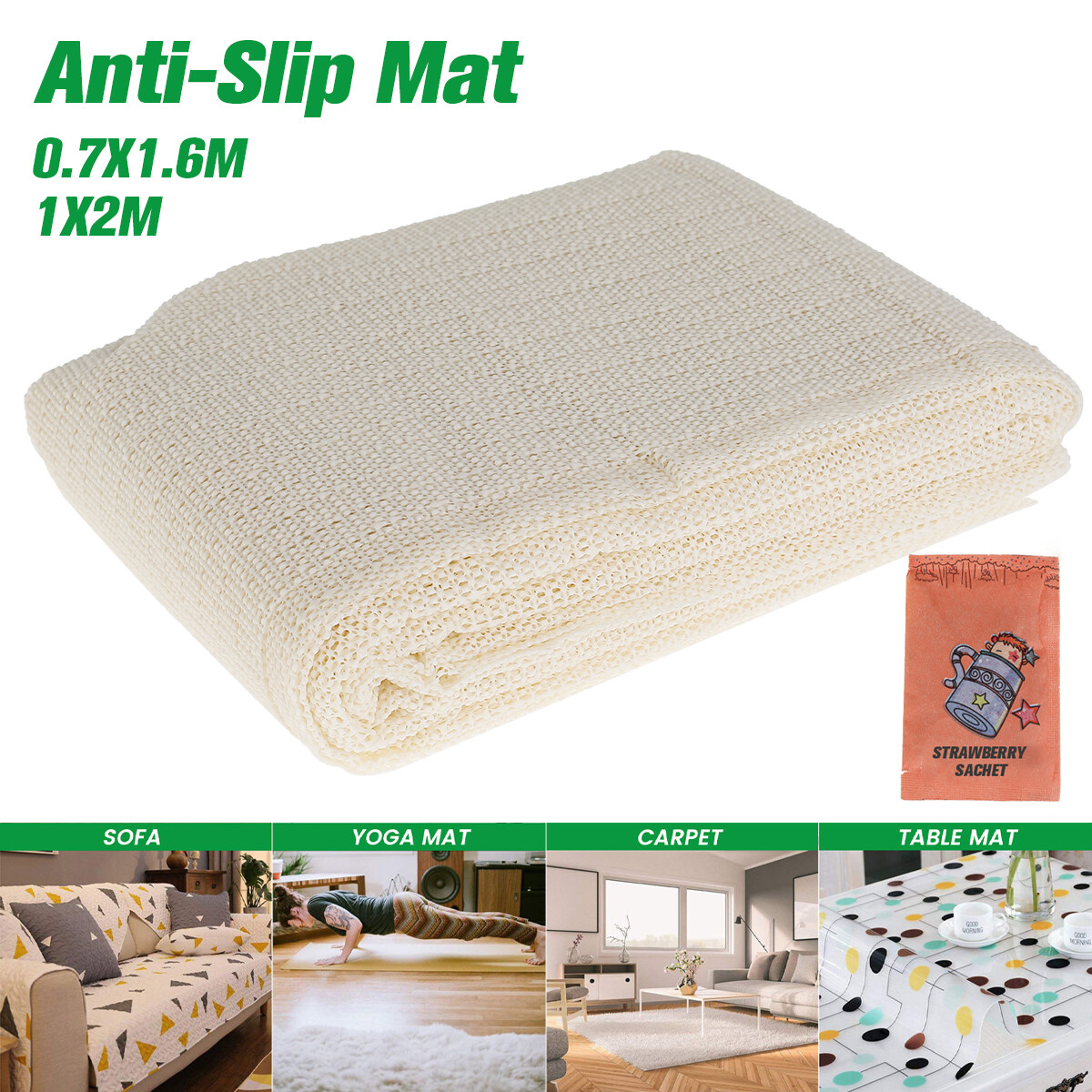 Anti Slip Non Slip Rug Pad Underlay Grip Mat carpet floor Gripper