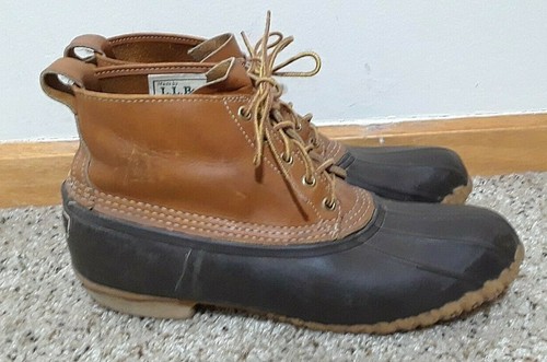 True Vintage LL Bean Botas MAINE CAZA PATO BOTAS TAMAÑO 11 zapatos hechos  en Maine USA | eBay