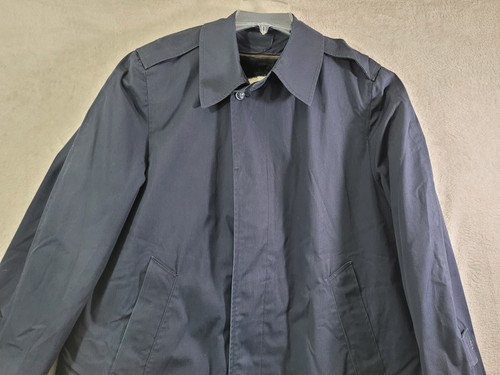 USAF Militär Luftwaffe marineblau Trenchcoat Herren Größe 40S - Bild 3 von 12