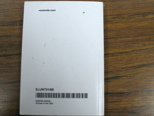 MOTOROLA V Series V710 CDMA Mobile Cell Wireless Phone User Manual Guide Book - Picture 2 of 5