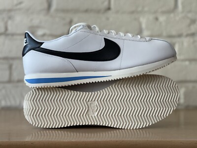 Nike Cortez '23 Shoes White Black Photo Blue Forrest Gump DM4044-100 Men Size 13