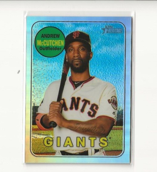 2018 Topps Heritage #THC-705 Andrew McCutchen Chrome Refractor #431/569