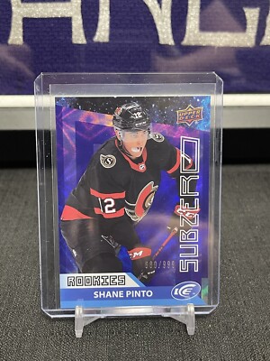 2021-22 Upper Deck Ice Subzero #SZ-32 Shane Pinto Rookie RC 680/999!