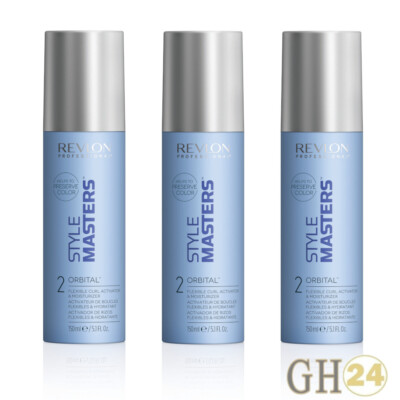 3x Revlon Style Masters Curly Orbital 150ml