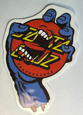 Screaming Hand Santa Cruz Vinyl Decal Sticker Bomb Skateboard Your  Choice Race