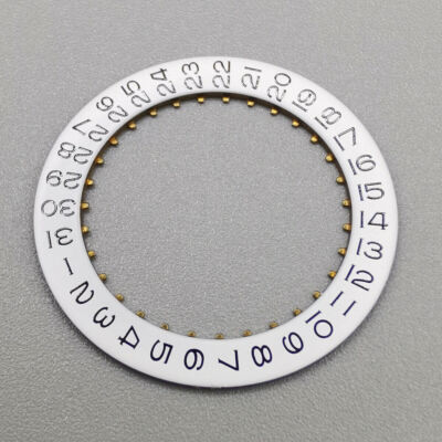 Black Font White Date Disk Wheel for ETA2836 Movement Date At 3 Watch Part