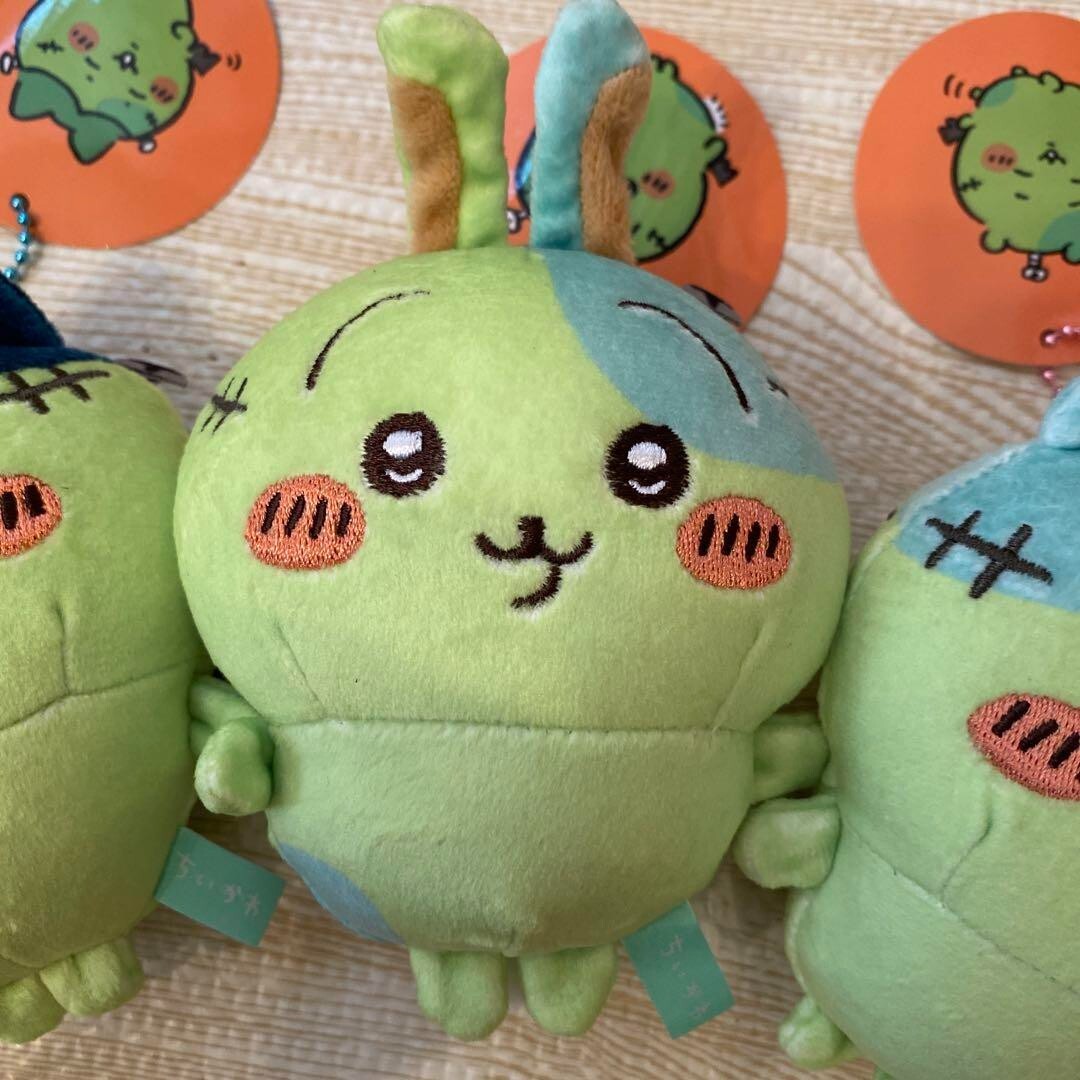 Chiikawa Zombie Halloween Mascot Plush Key Chain Set Of 3 Nagano