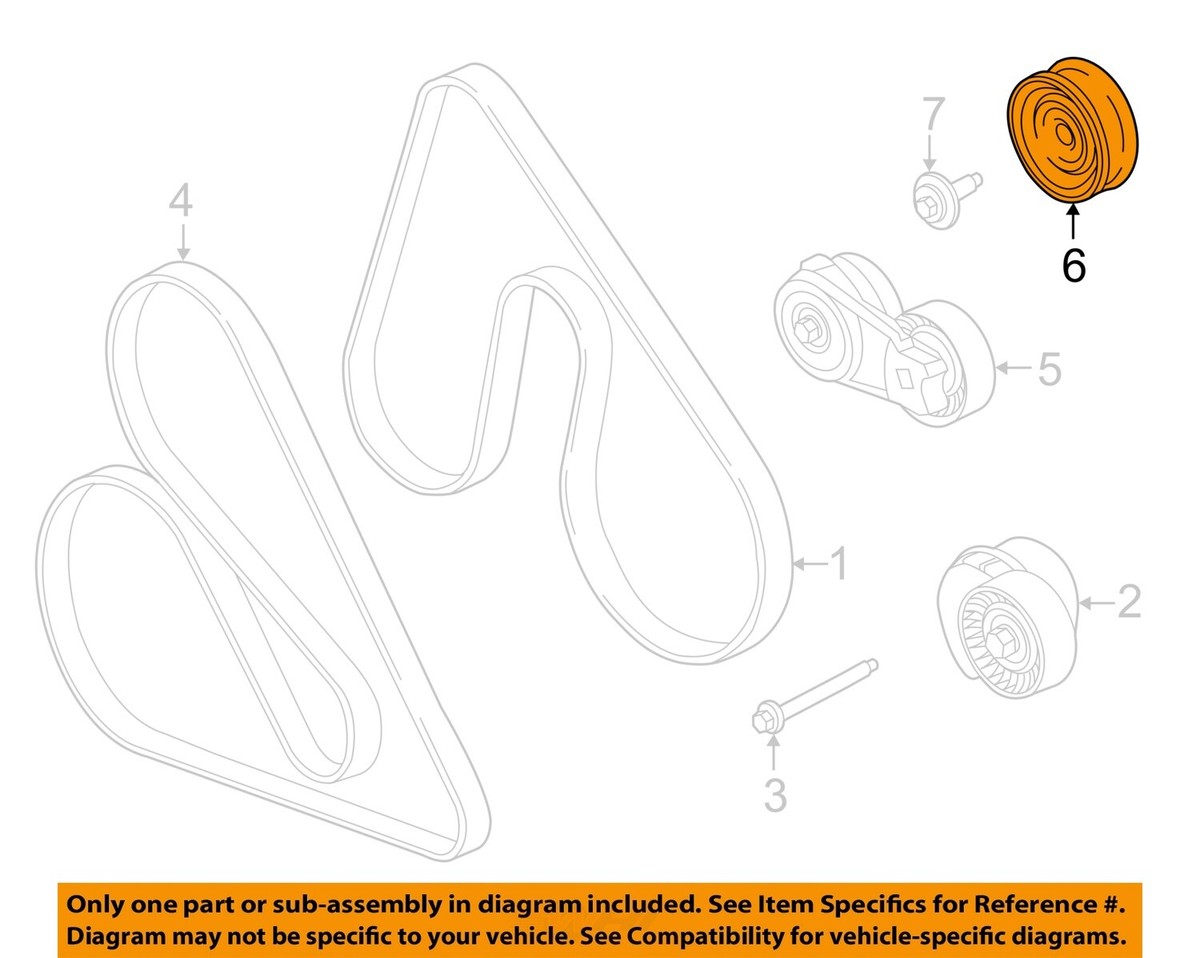 FORD OEM 11-13 F-150 Cooling Belts Pulleys-Pulley JR3Z8678A
