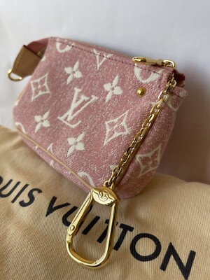 Louis Vuitton Micro Pochette Accessoires Denim Rose Pink Monogram