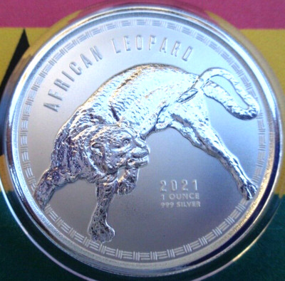 2021 Ghana AFRICAN LEOPARD silver BU coin .999 fine silver | eBay