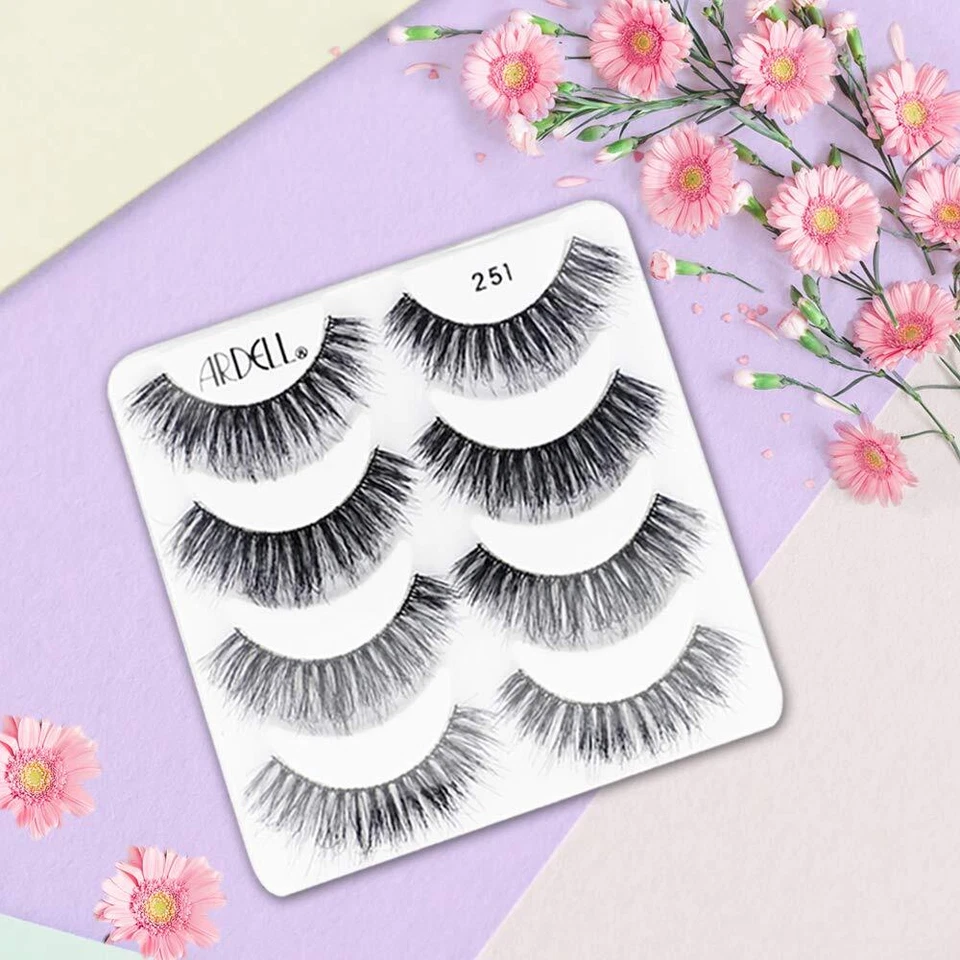 Ardell Mega Volume 251 False Eyelashes 4 Pair Pack Fluffy Reusable Falsies - Image 4 of 4