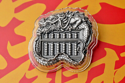 2023 - Tchad 5,000 francs - Dragon Abacus - 1oz silver