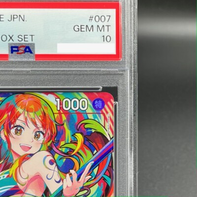 PSA 10 Nami ST01-007 C THE BEST Storage Box Set ONE PIECE Card