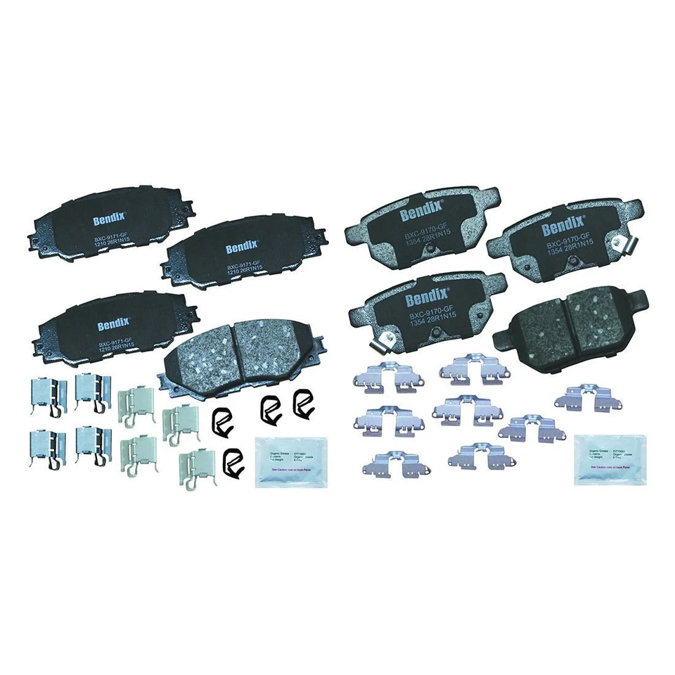 Pastilla de freno de disco delantera trasera para Toyota Corolla 2009 2010 2012 2013 2015 2019 Foto 2 de 4