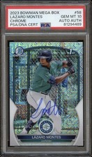 2023 Bowman #BCP58 Lazaro Montes Mega Box Refractor Auto PSA 10 GEM MINT