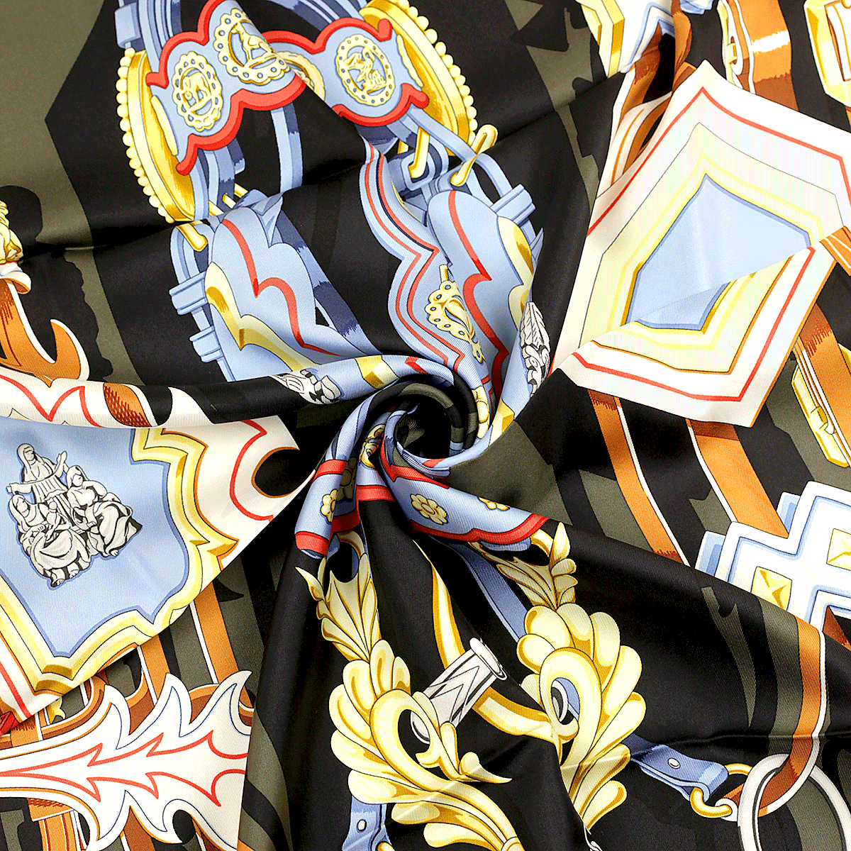 Hermes Scarf BRIDES ET DESTIN 90cm Silk Foulard DAISKE NOMURA | eBay