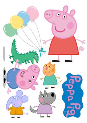 Decorations Figurines Figurines De Gateau Peppa Pig George Cochon Set De Decoration Givrage Plaquette Edible Cake Topper T