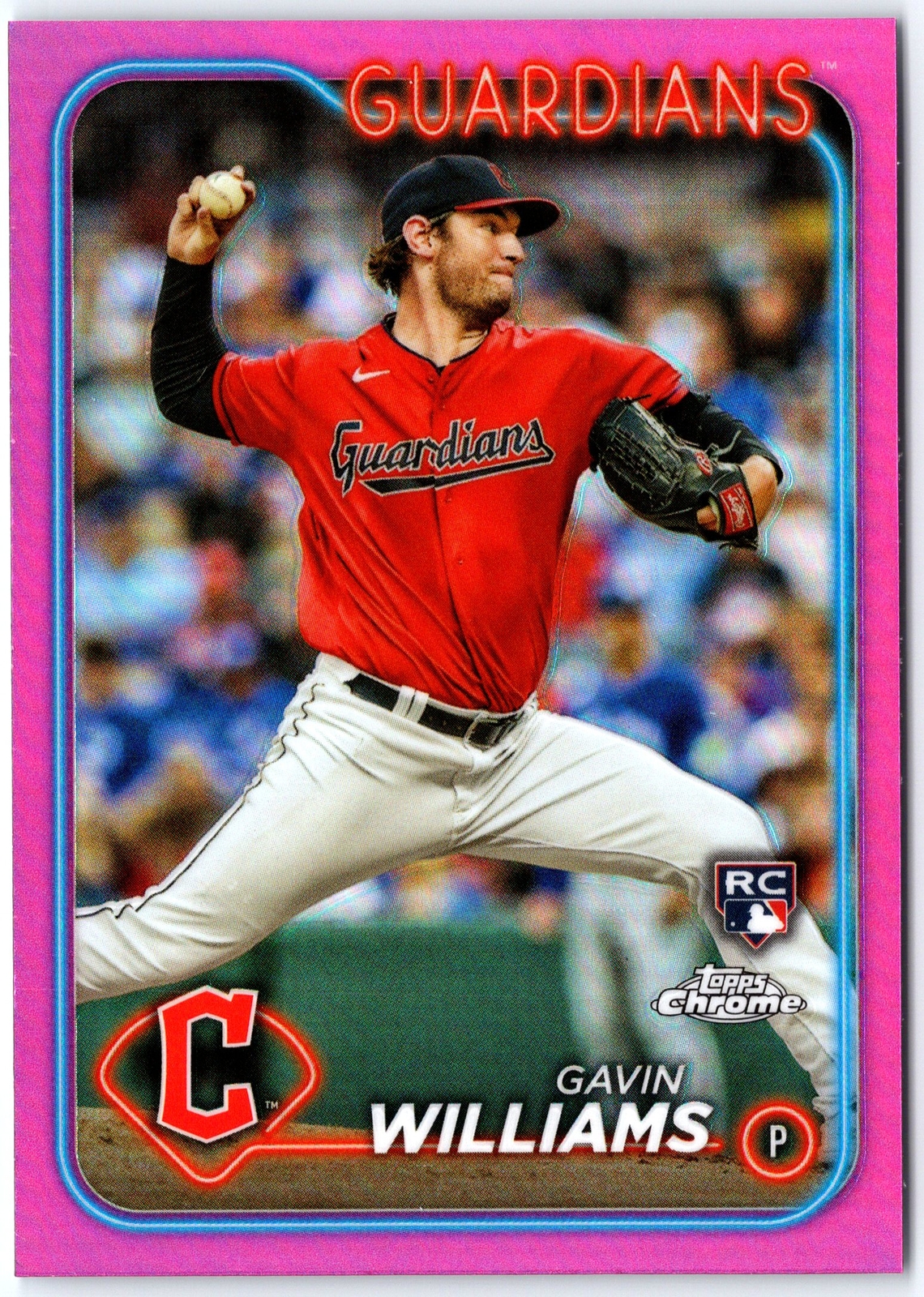 2024 Topps Chrome #15 Gavin Williams Pink Refractor