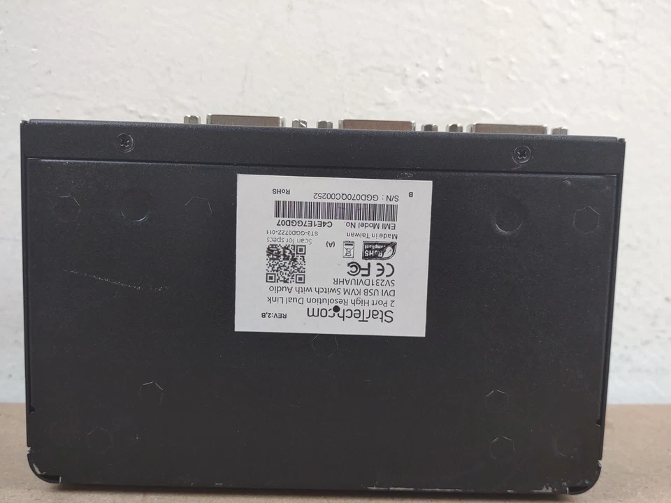 StarTech SV231DVIUAHR 2-port dual DVI USB KVM switch with audio and USB 2.0 - Image 4 of 4
