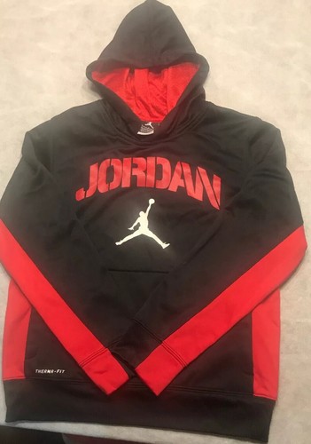 Nike Jordan Hoodie Jacket Black / Red 