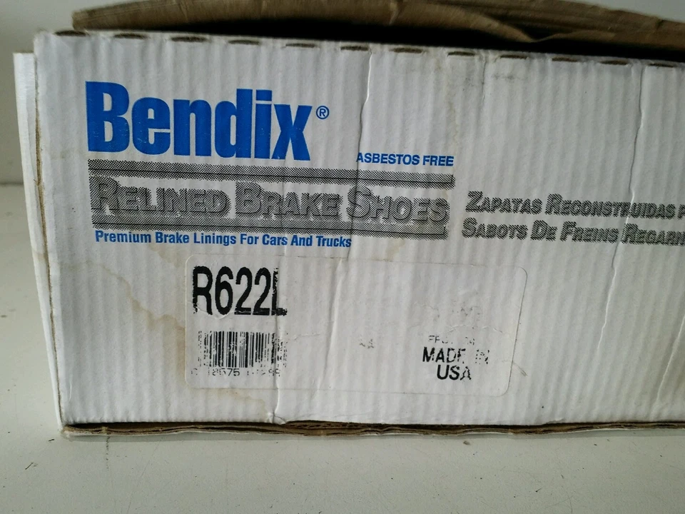 Zapatas de freno de tambor traseras Bendix R622L para Peugeot 84-88 Foto 4 de 4