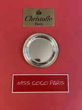 Christofle Silver Plated Bottle Coaster 10.5 Cm Very Good Condition