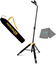 Hercules GS414B plus Single Guitar Stand, Auto Grip System, Instant Height Adjus