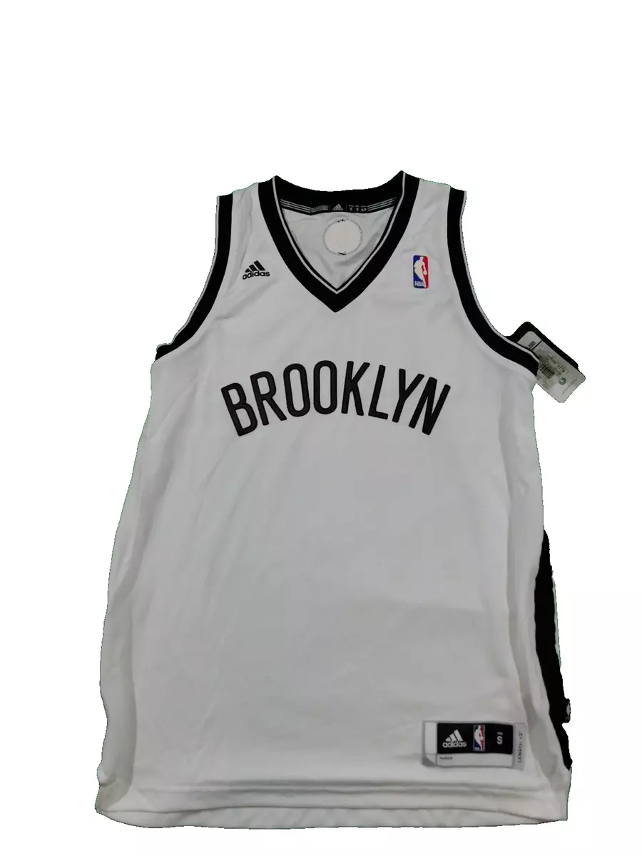 Adidas Brooklyn Nets NBA 1 Basketball Jersey SS Men's sz S Black White  7912A